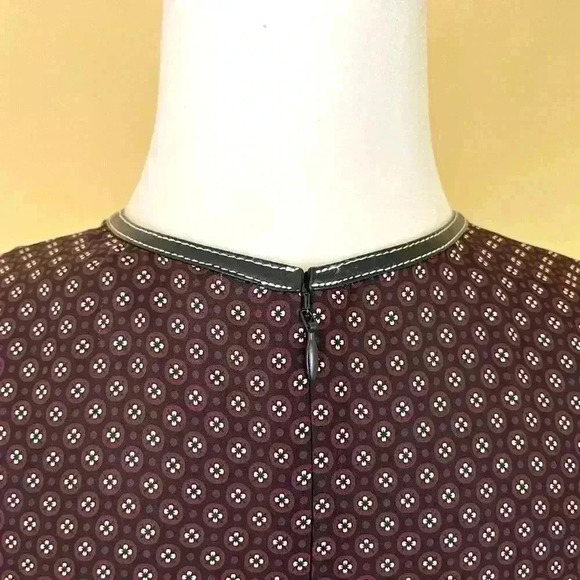 Theory Black & Black 100% Silk w/ Lambs Accent Sleeveless Tank Blouse Size P/TP - Picture 11 of 14